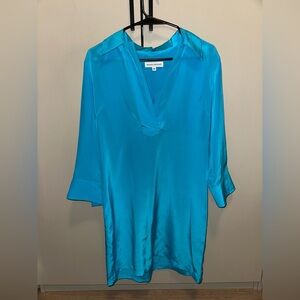 NWOT Amanda Uprichard 100% Silk Dress/Long blouse size Medium